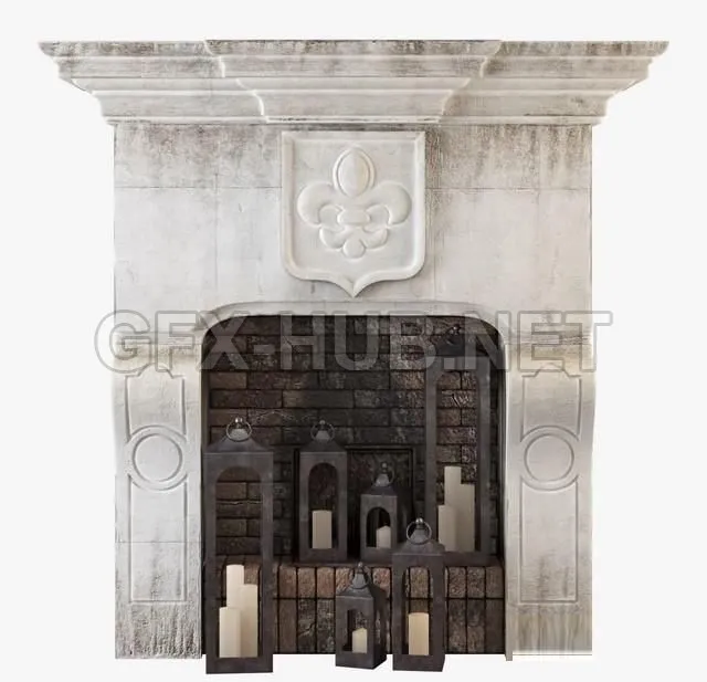 FURNITURE 3D MODELS – Old fireplace