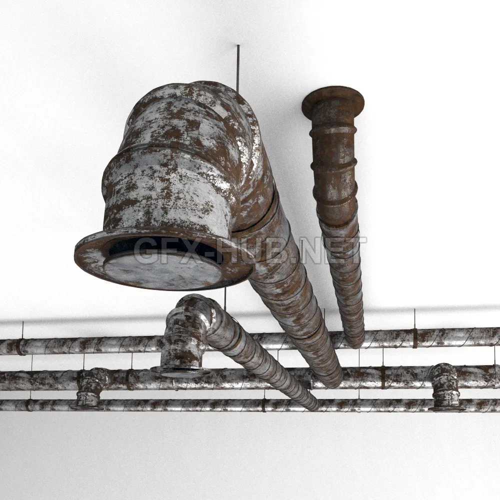 FURNITURE 3D MODELS – Old ventilation pipes