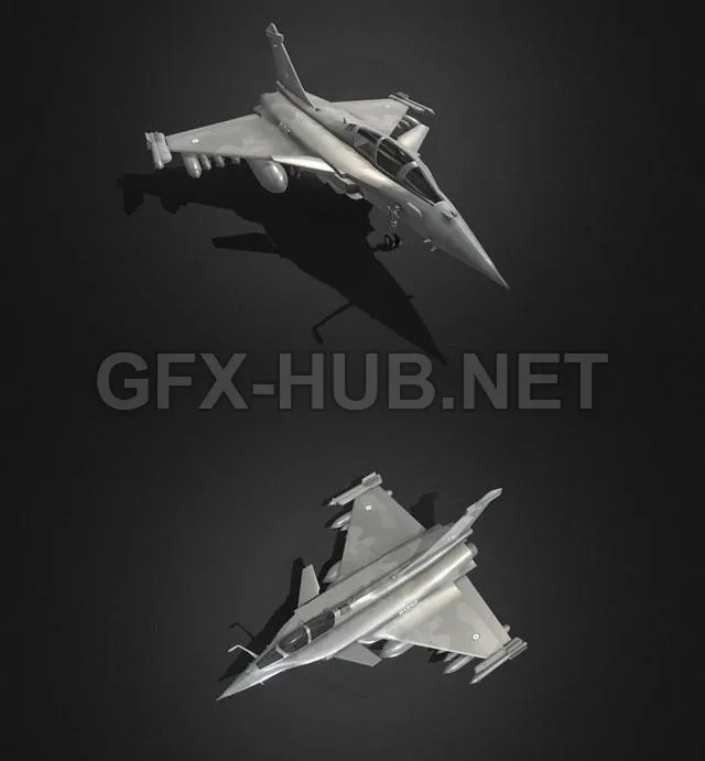 PBR Game 3D Model – Dassault Rafale