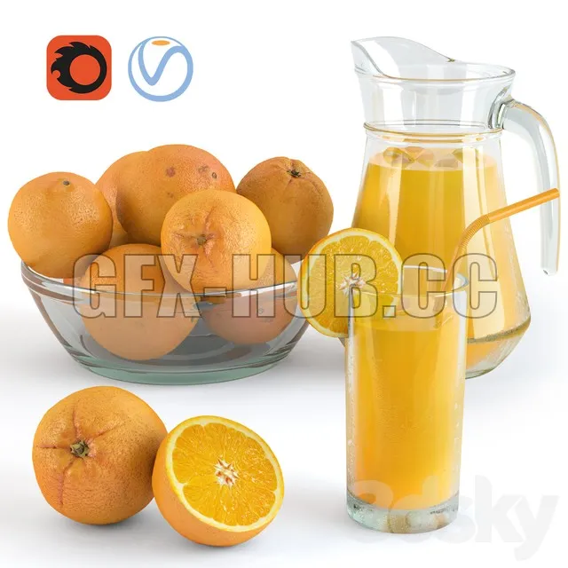 FURNITURE 3D MODELS – Oranges and Orange Juice