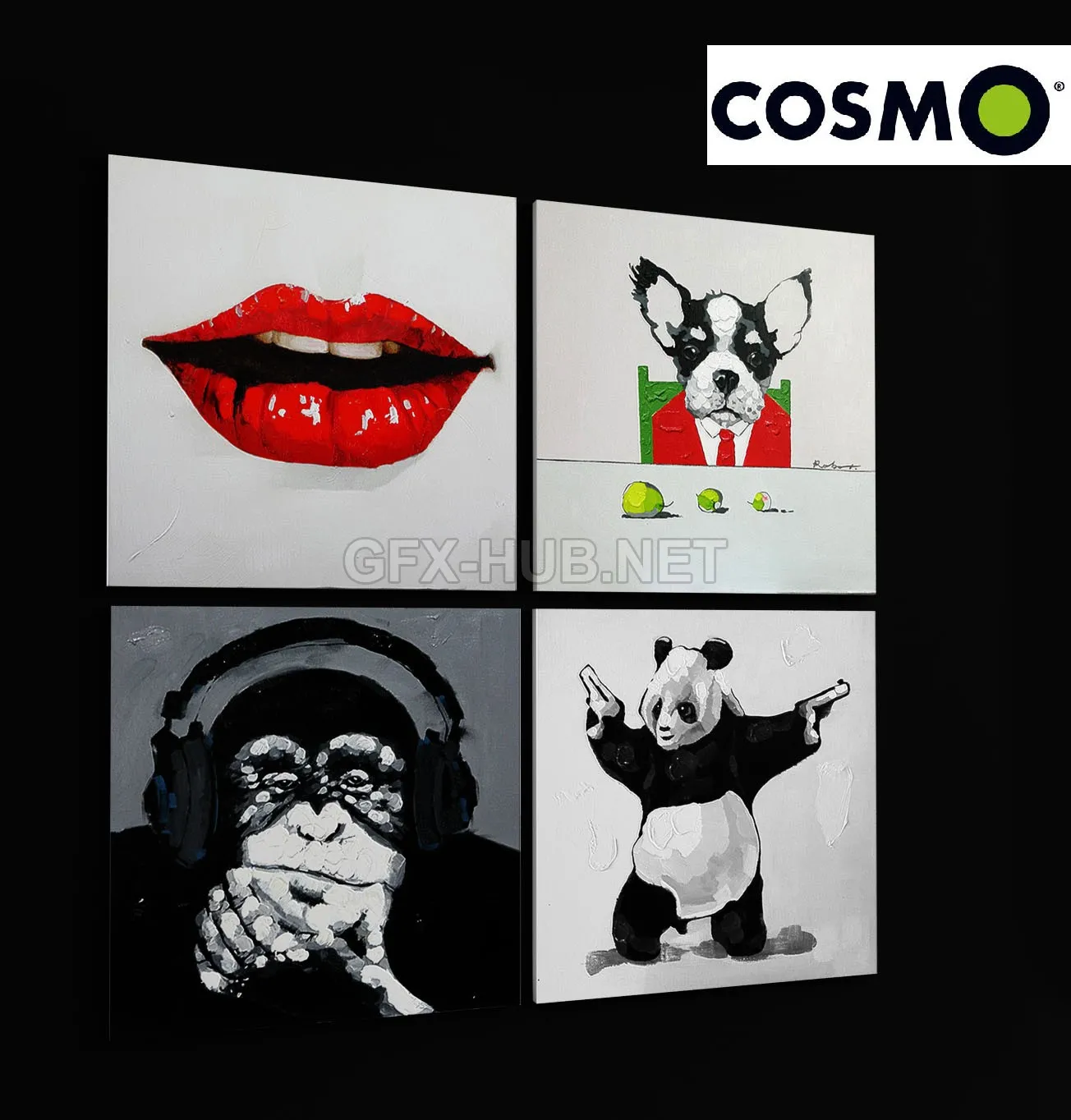 FURNITURE 3D MODELS – Paintings Cosmo