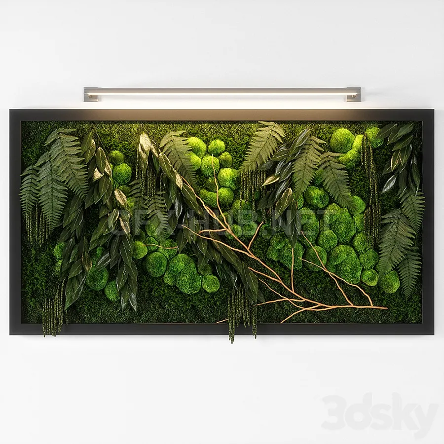 FURNITURE 3D MODELS – panel green 02