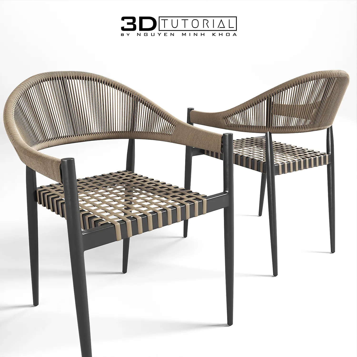 FURNITURE 3D MODELS – Patio Dining Armchair modelbyNguyenMinhKhoa