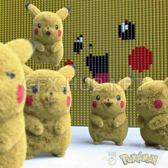 FURNITURE 3D MODELS – Pikachu