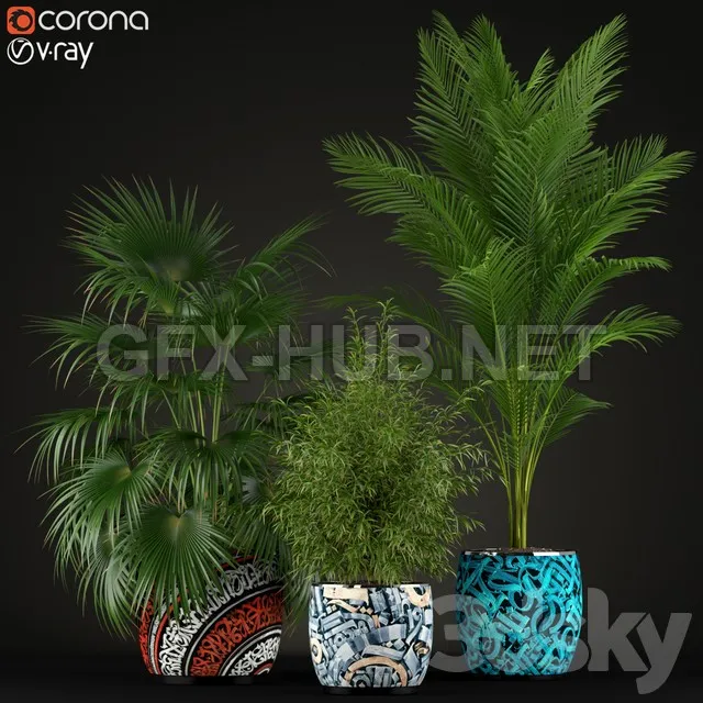FURNITURE 3D MODELS – Plants collection 199