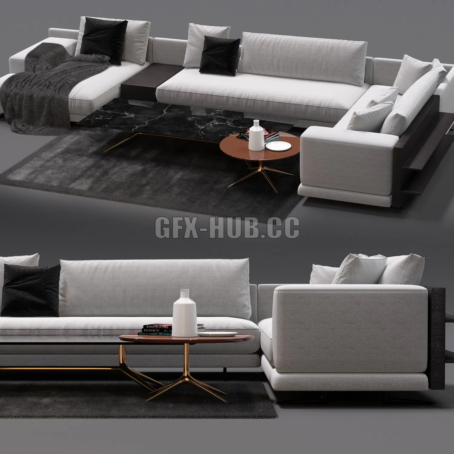 FURNITURE 3D MODELS – Poliform Mondrian Sofa