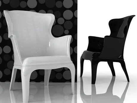 FURNITURE 3D MODELS – Polycarbonate armchair