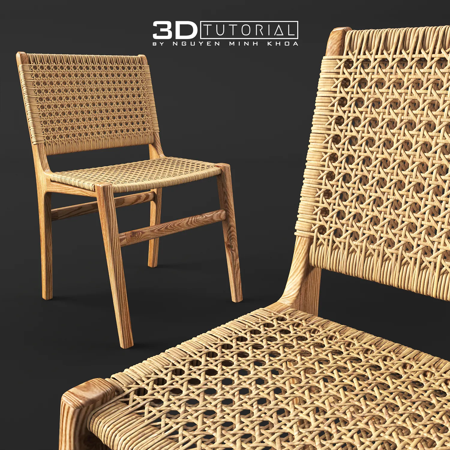 FURNITURE 3D MODELS – Rattan chair 1 modelbyNguyenMinhKhoa