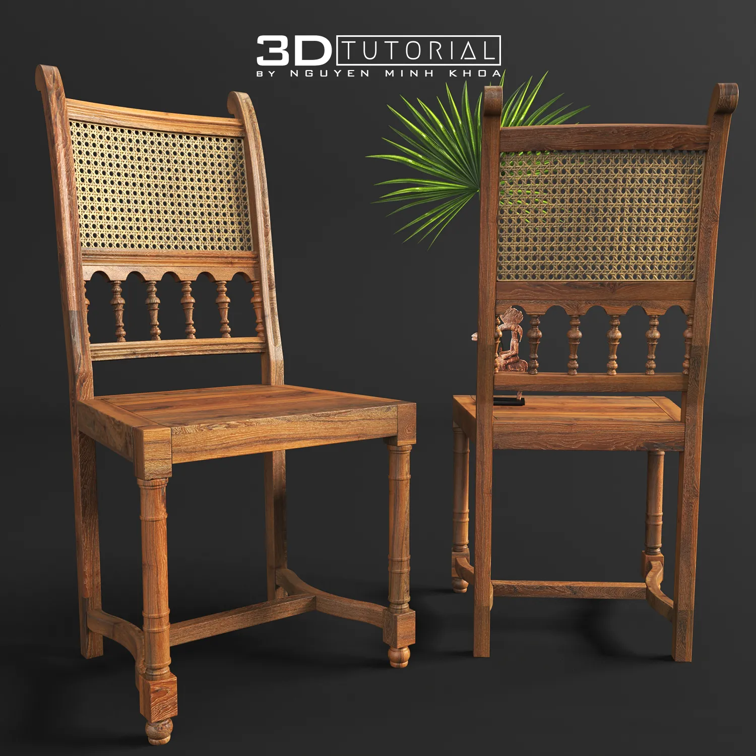 FURNITURE 3D MODELS – Rattan chair 2 modelbyNguyenMinhKhoa