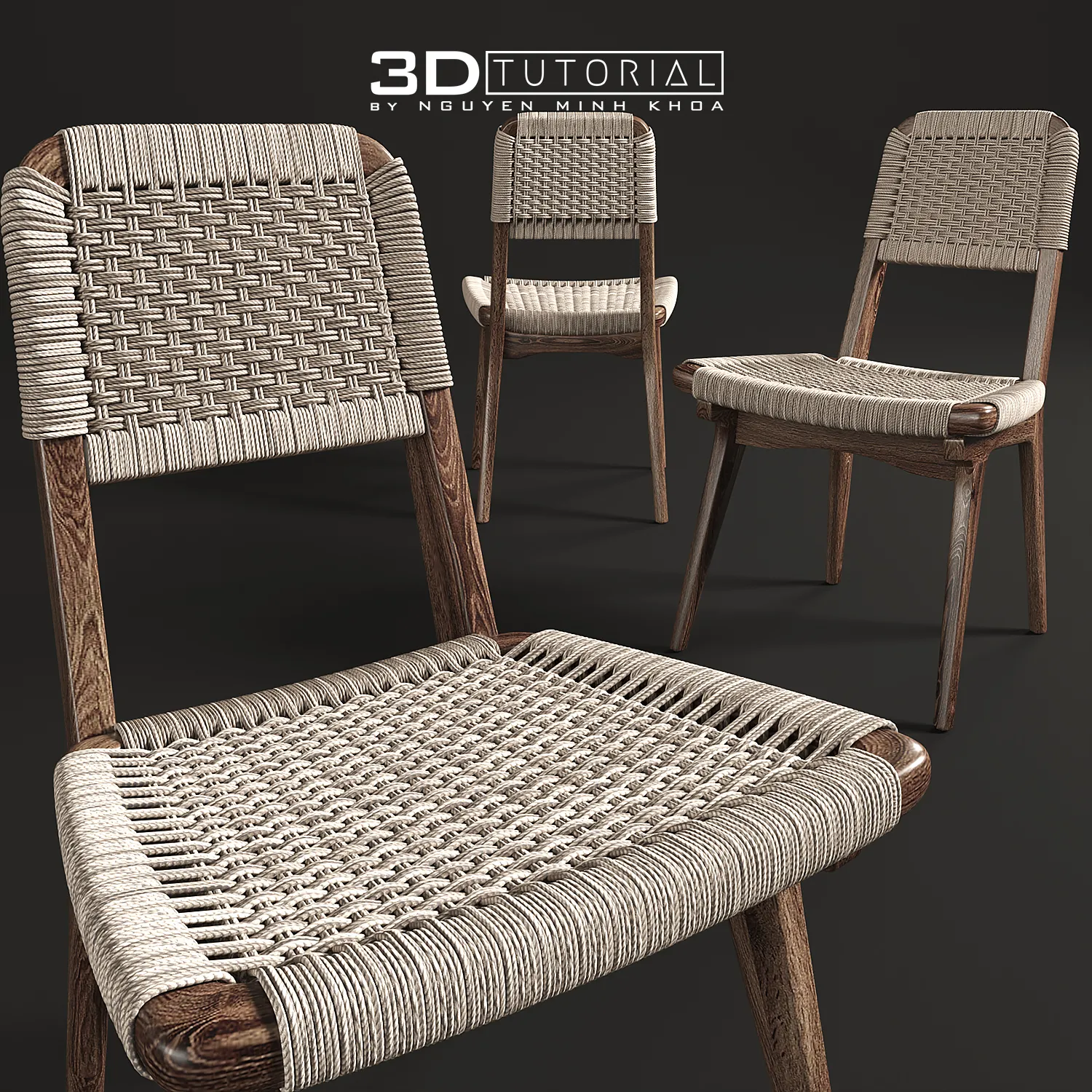 FURNITURE 3D MODELS – RIAN LOW BACK CHAIR modelbyNguyenMinhKhoa