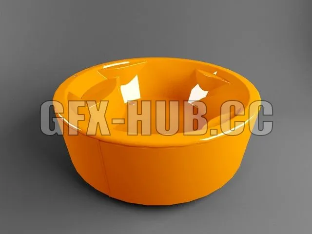 FURNITURE 3D MODELS – Rondo round bathtub by PAA