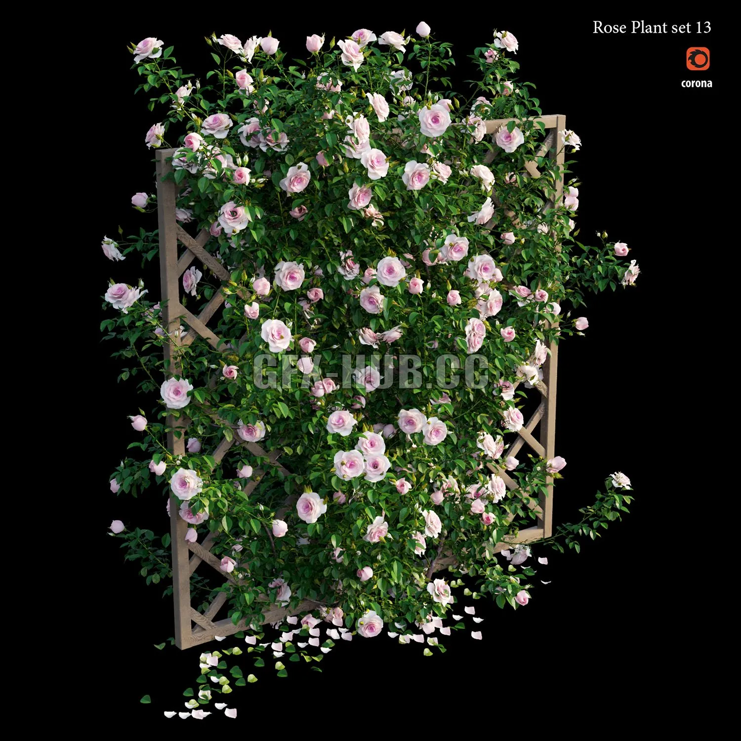 FURNITURE 3D MODELS – Rose Plant Set 13