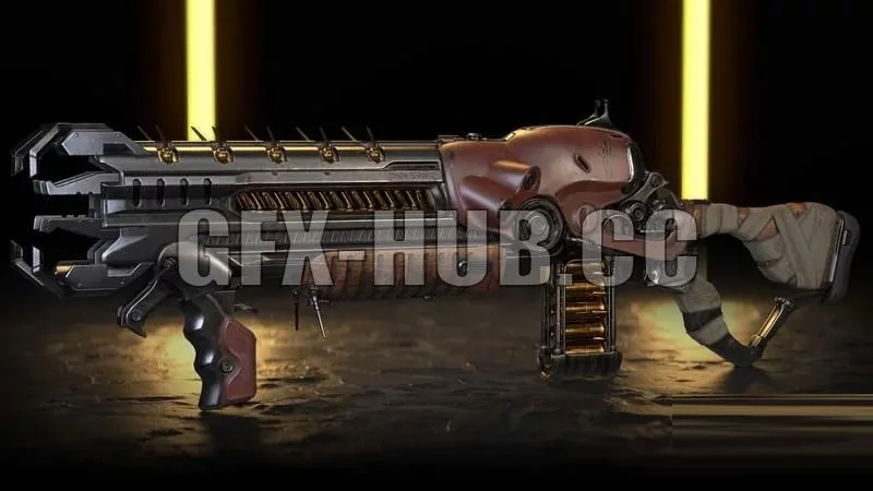 PBR Game 3D Model – Destiny 2 Fan art Lord of Wolves Shotgun