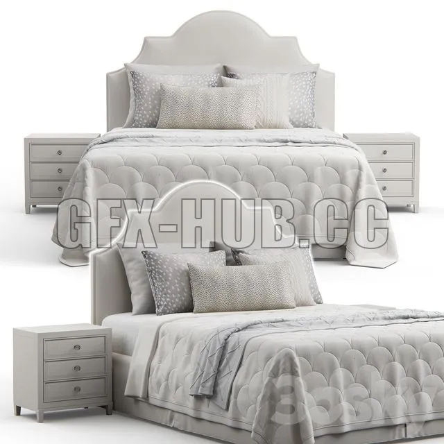 FURNITURE 3D MODELS – Sedgefield Headboard Upholstered classic Bed