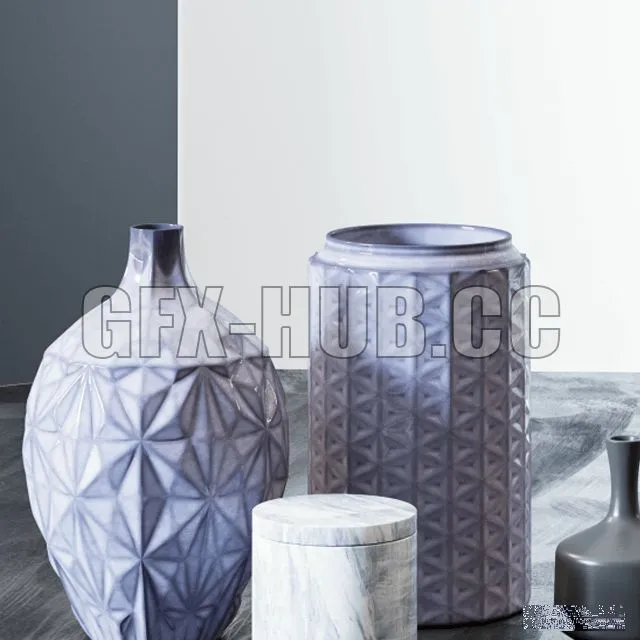 FURNITURE 3D MODELS – Set vases Ellos Home Corona