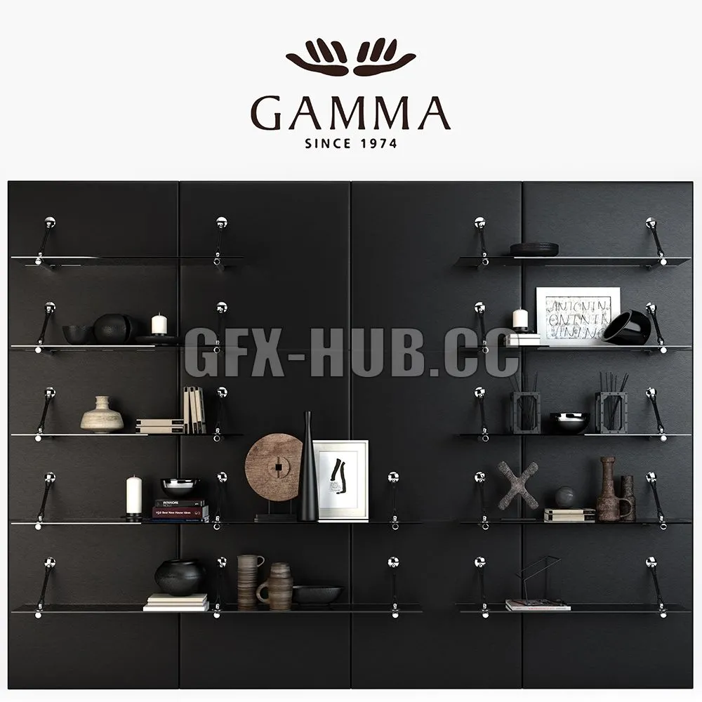 FURNITURE 3D MODELS – Shelves Gamma Boulevard