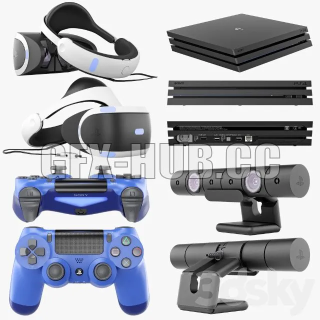 FURNITURE 3D MODELS – Sony PS4 Pro VR