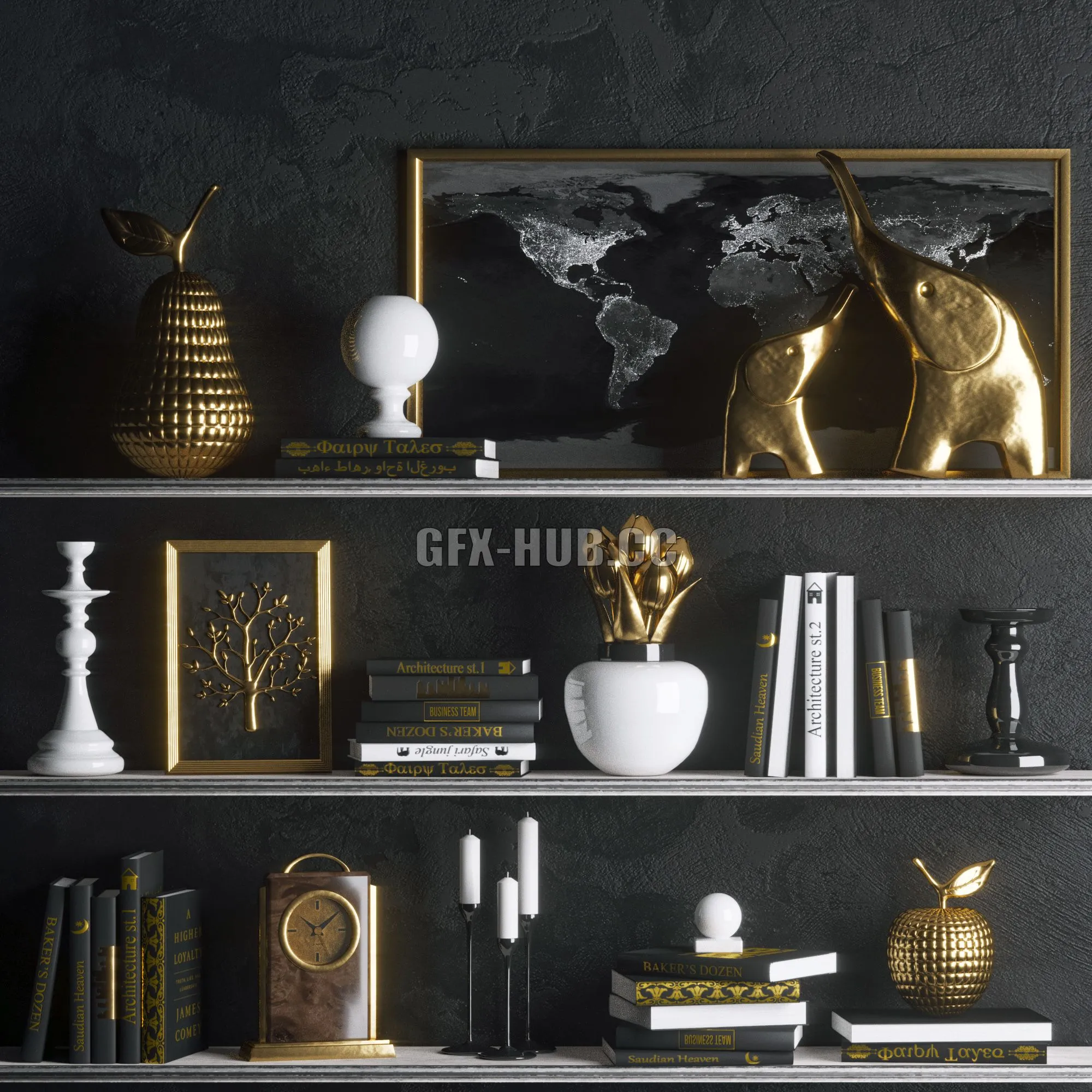 FURNITURE 3D MODELS – Strict in Gold