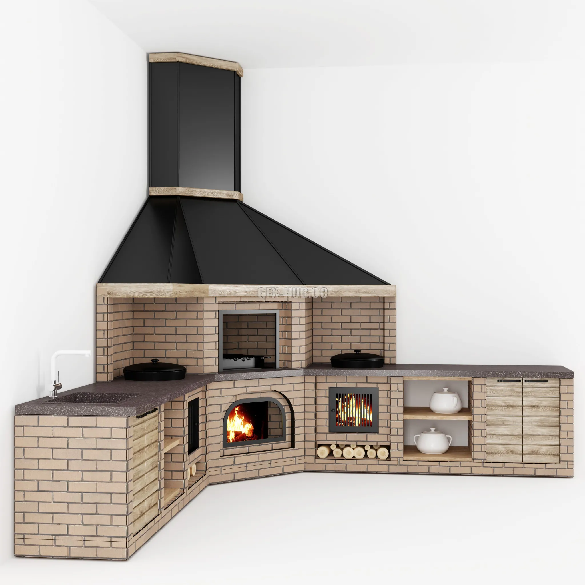 FURNITURE 3D MODELS – Summer Kitchen 1