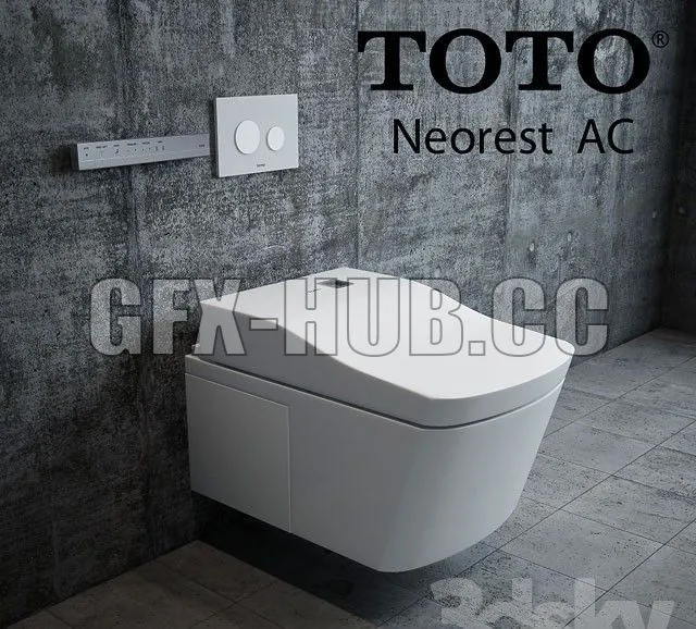 FURNITURE 3D MODELS – Suspension Toilet bowl TOTO Neorest AC