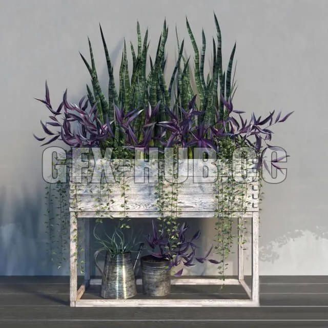 FURNITURE 3D MODELS – Terrace plants 21