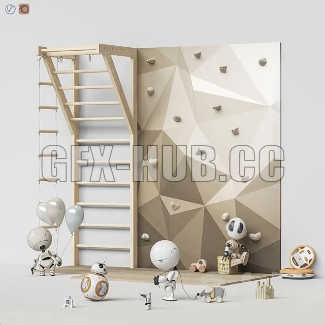 FURNITURE 3D MODELS – Toys and Furniture Set 92