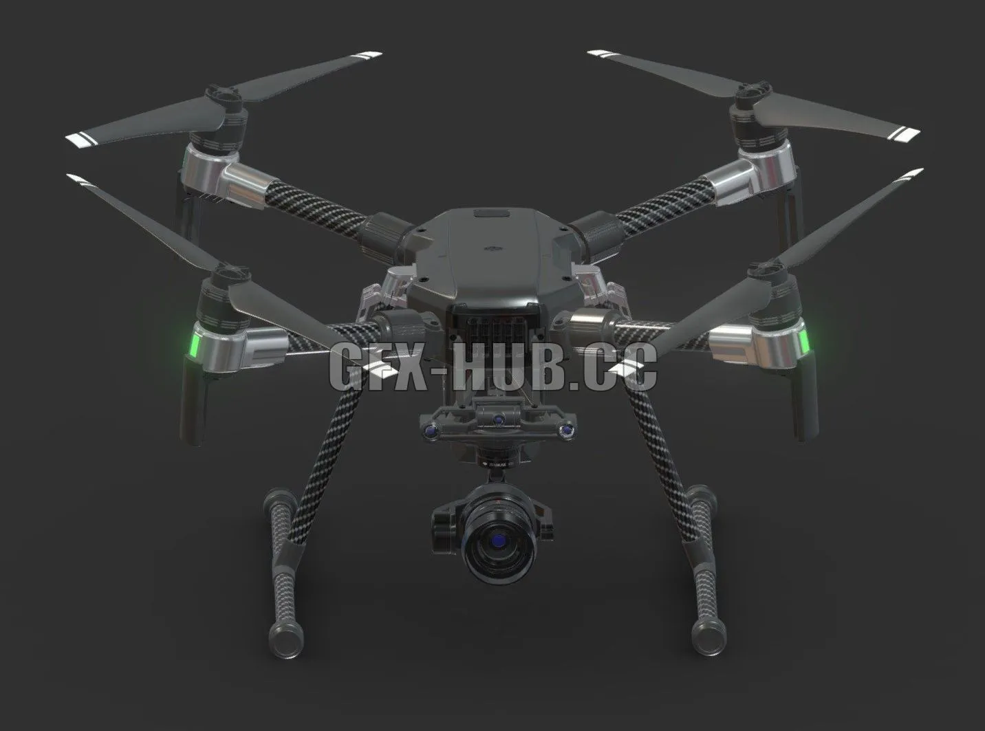 PBR Game 3D Model – DJI Matrice 200 Drone