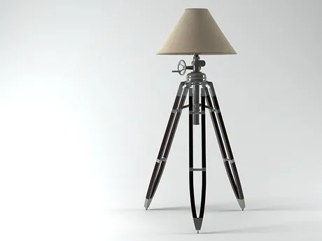 FURNITURE 3D MODELS – Tripod Floor Lamp