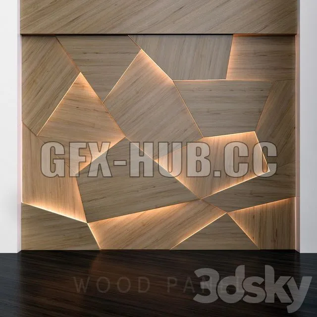 FURNITURE 3D MODELS – Wood Panels backlit
