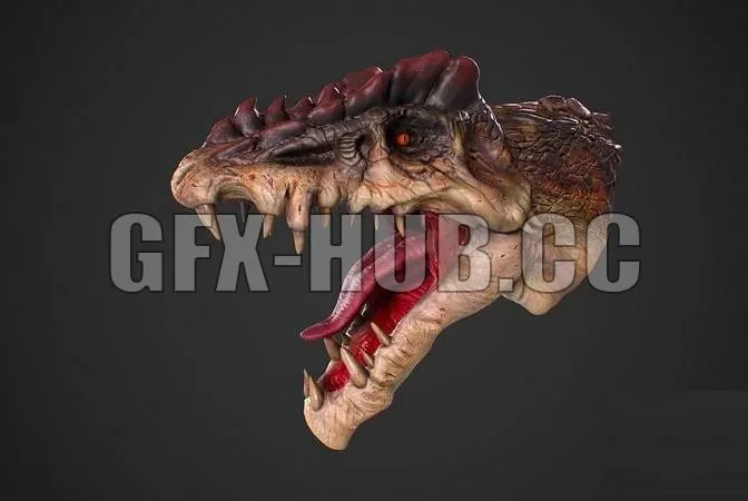 PBR Game 3D Model – Dread Saurian Fan Art