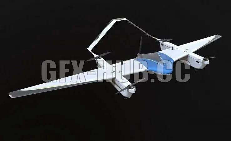 PBR Game 3D Model – Drone Seeker
