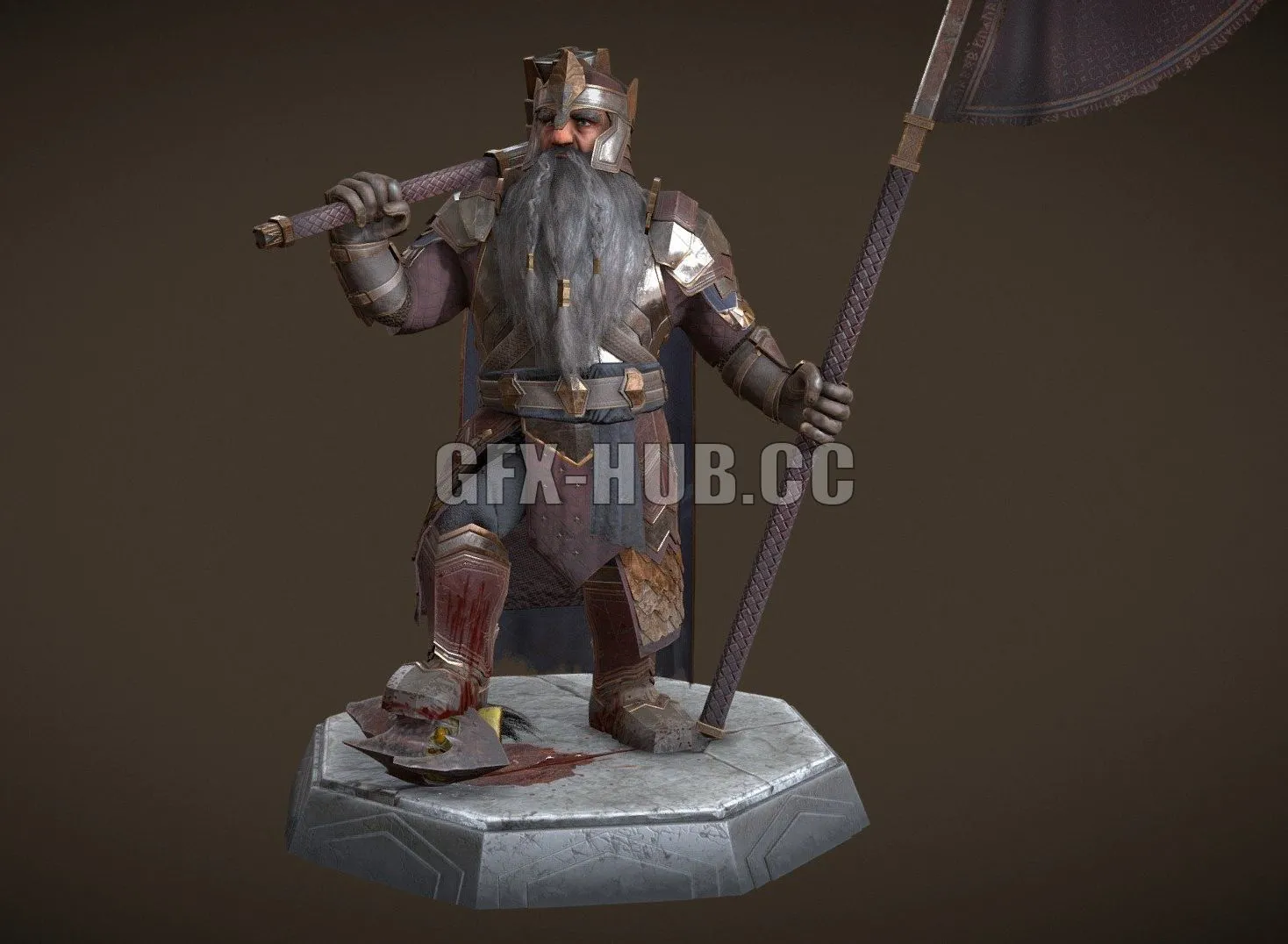 PBR Game 3D Model – Durin the Deathless