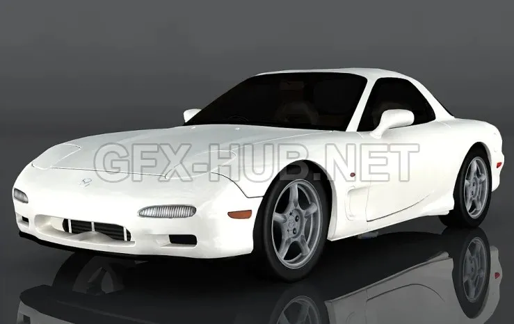 CAR – 1997 Mazda RX-7 3D Model