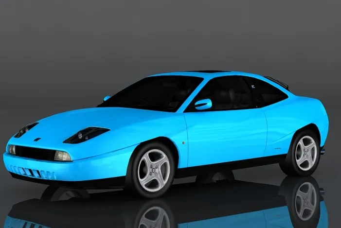 CAR – 2000 FIAT Coupe Turbo 3D Model