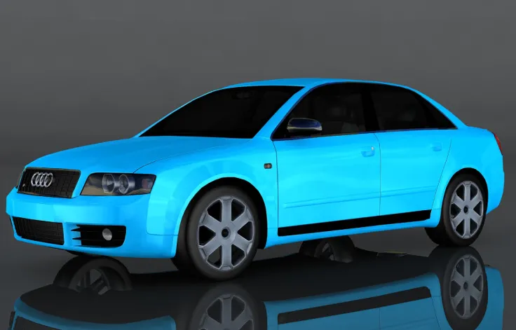 CAR – 2004 Audi S4 quattro 3D Model