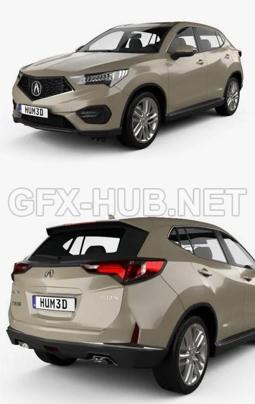 CAR – Acura CDX 2016  3D Model