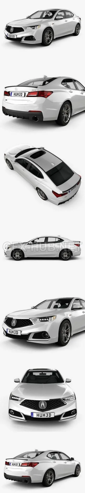 CAR – Acura TLX A-Spec 2017  3D Model