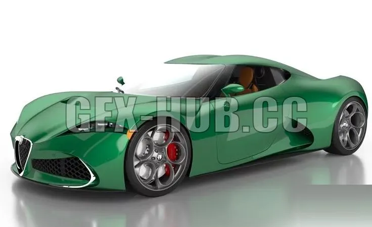 CAR – Alfa 6C Concept 3D Model
