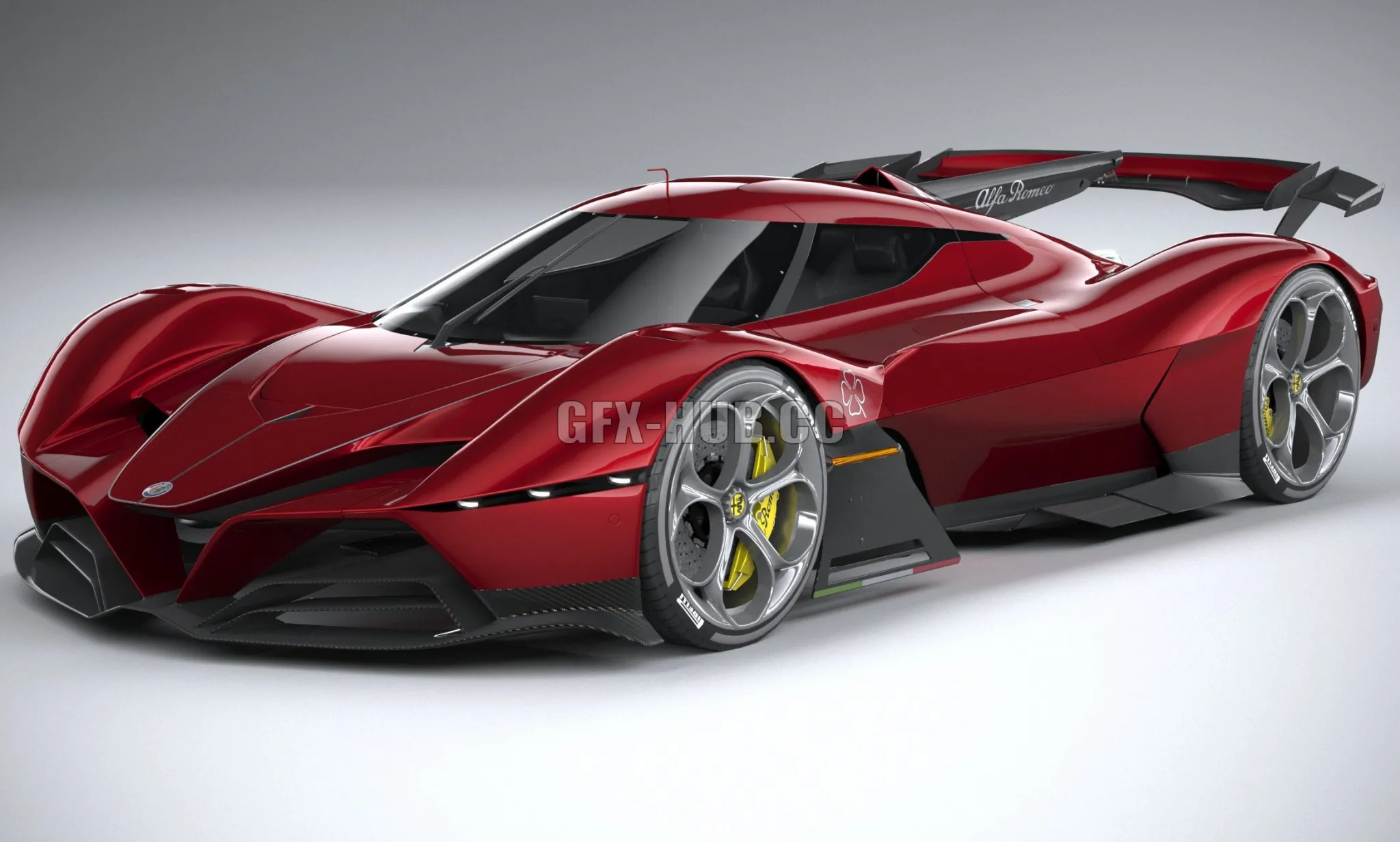 CAR – Alfa Romeo 8C-R Tazio 2020 3D Model