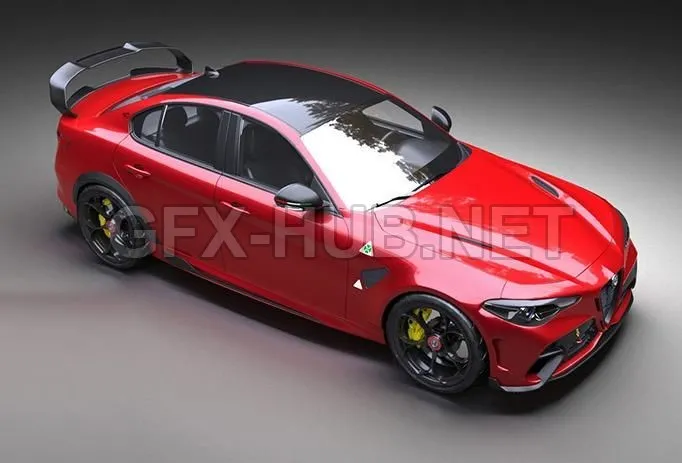CAR – Alfa Romeo Giulia GTAm 2021 3D Model