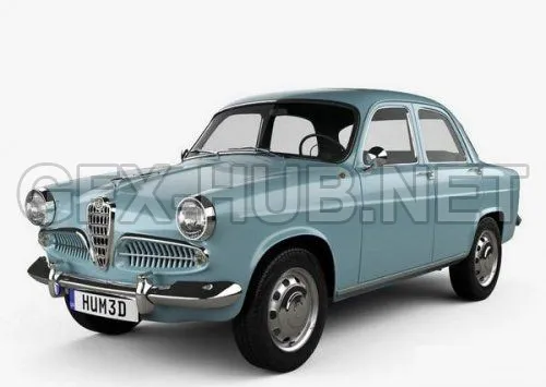 CAR – Alfa Romeo Giulietta Berlina 1955  3D Model