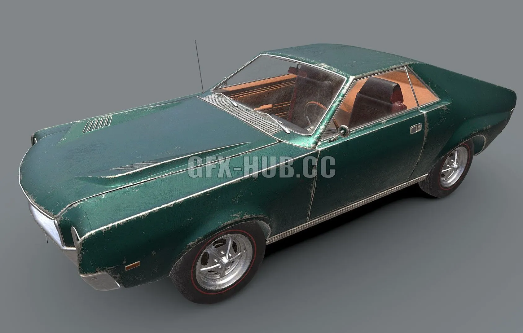 CAR – AMC AMX 1968 3D Model