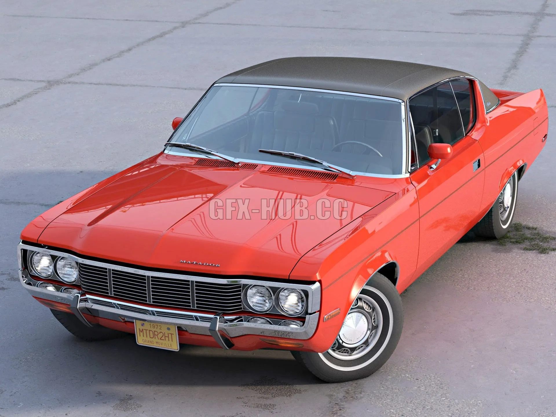 CAR – AMC Matador Coupe 1972 3D Model