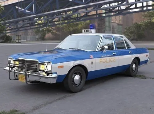 CAR – AMC Matador Police 1972 3D Model