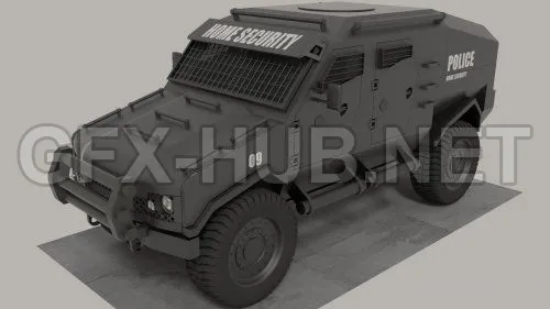 CAR – Armoured vehicle 3D Model
