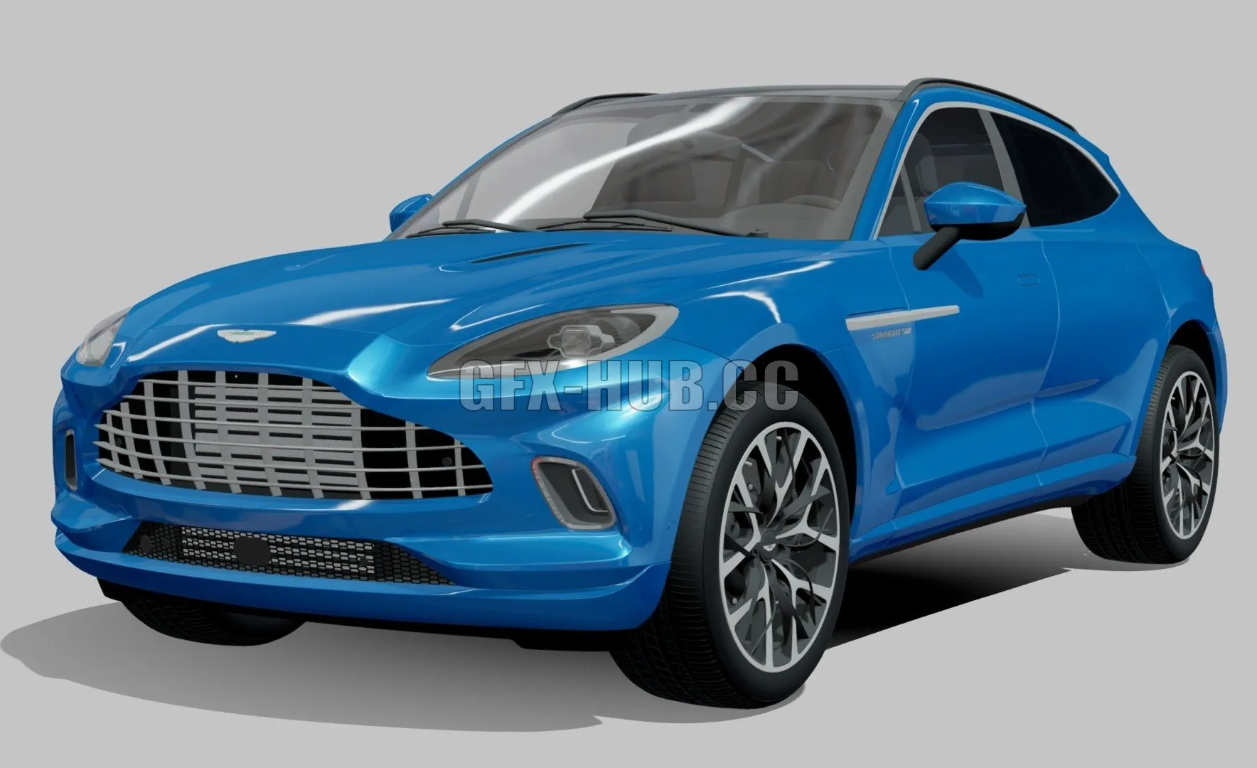 CAR – Aston Martin DBX Straight Six 2022 for Blender 3D Model