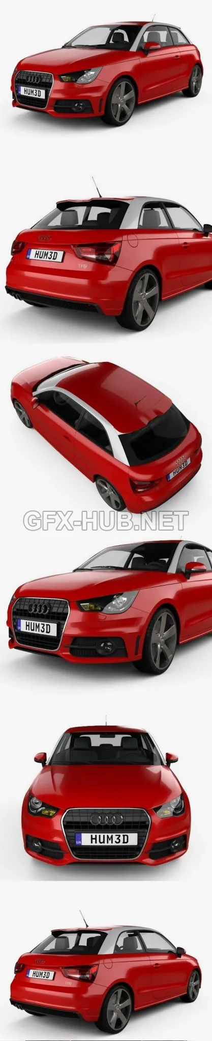 CAR – Audi A1 2010  3D Model