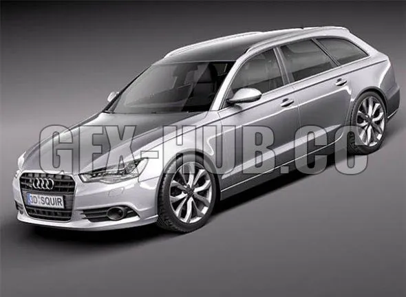 CAR – Audi A6 Avant 2012 3D Model