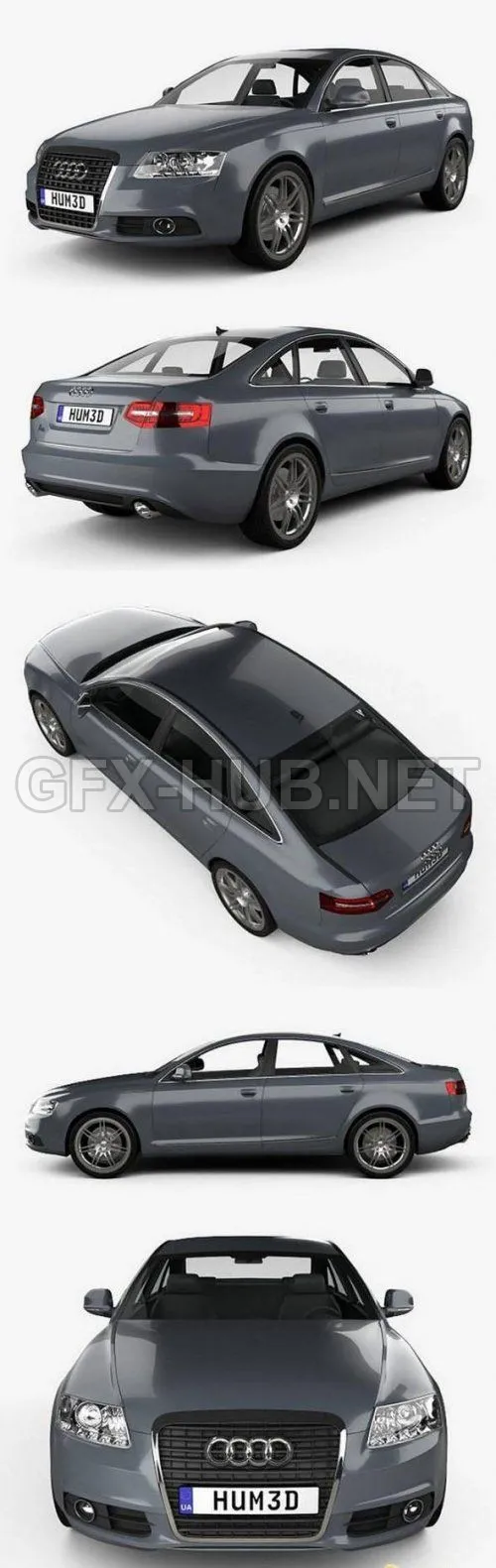 CAR – Audi A6 sedan 2011 3D Model
