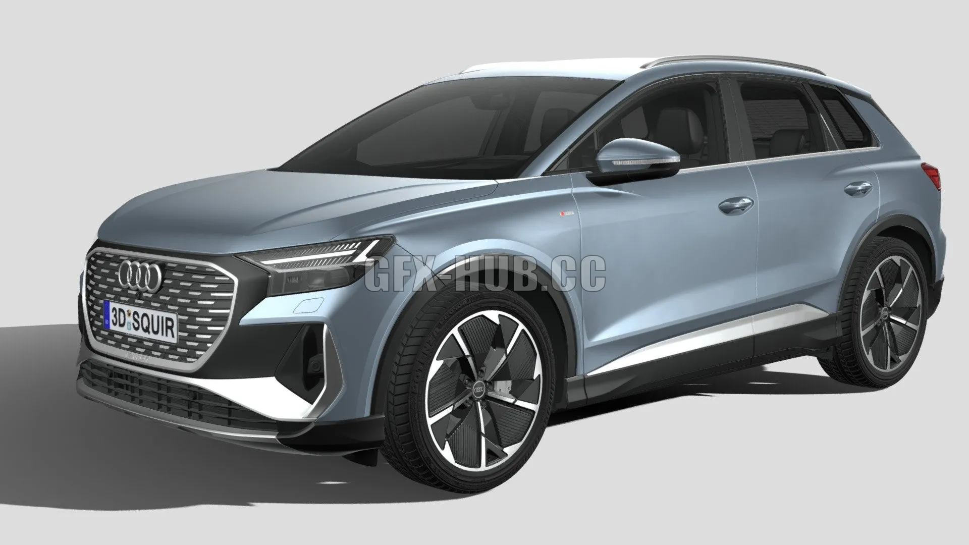 CAR – Audi Q4 e-tron s-line 2022 3D Model